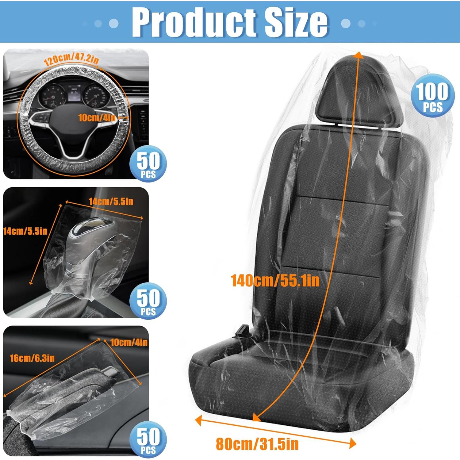 Kit de Fundas de Asiento de Coche Desechables MYFAMIREA 250 PCS