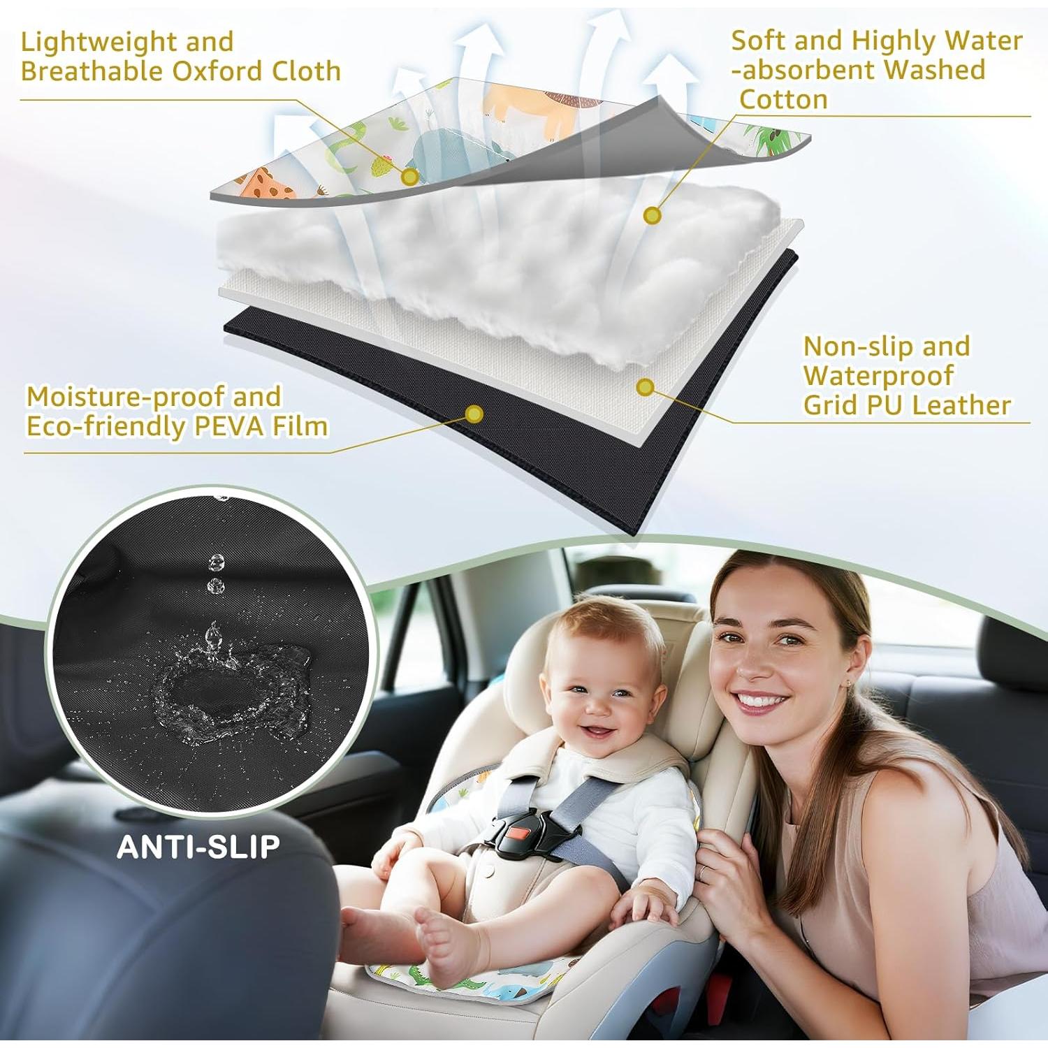 Protector de Asiento de Coche Vicorise Animales Impermeable