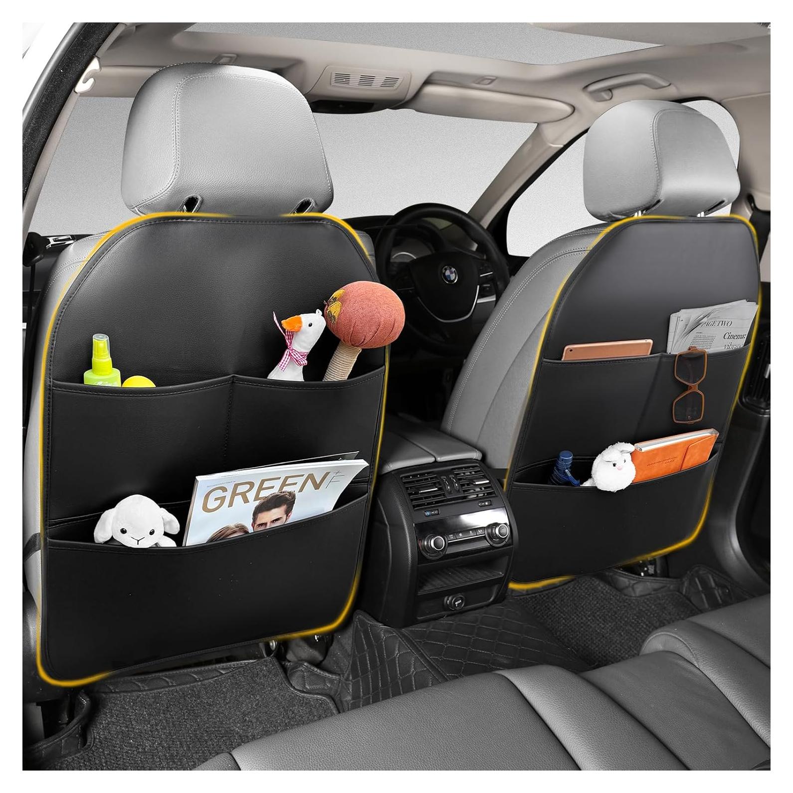 Protector de Respaldo de Asiento de Coche Sanwom Negro