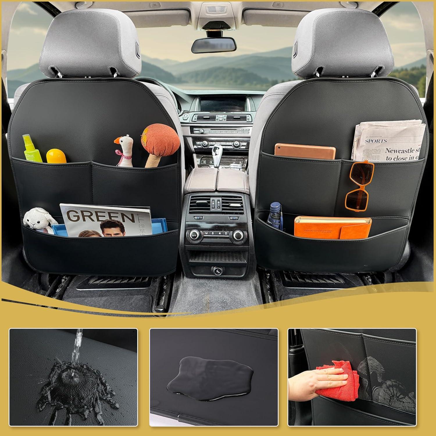 Protector de Respaldo de Asiento de Coche Sanwom Negro