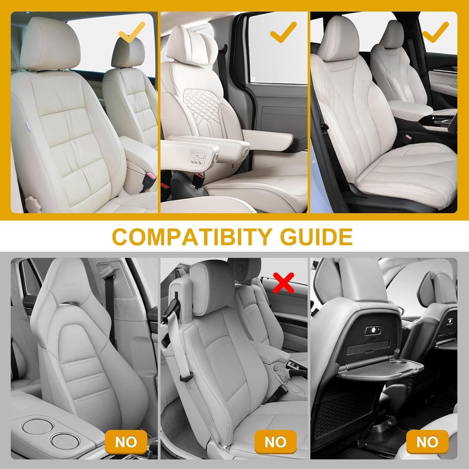 Protector de Respaldo de Asiento de Coche Sanwom Negro