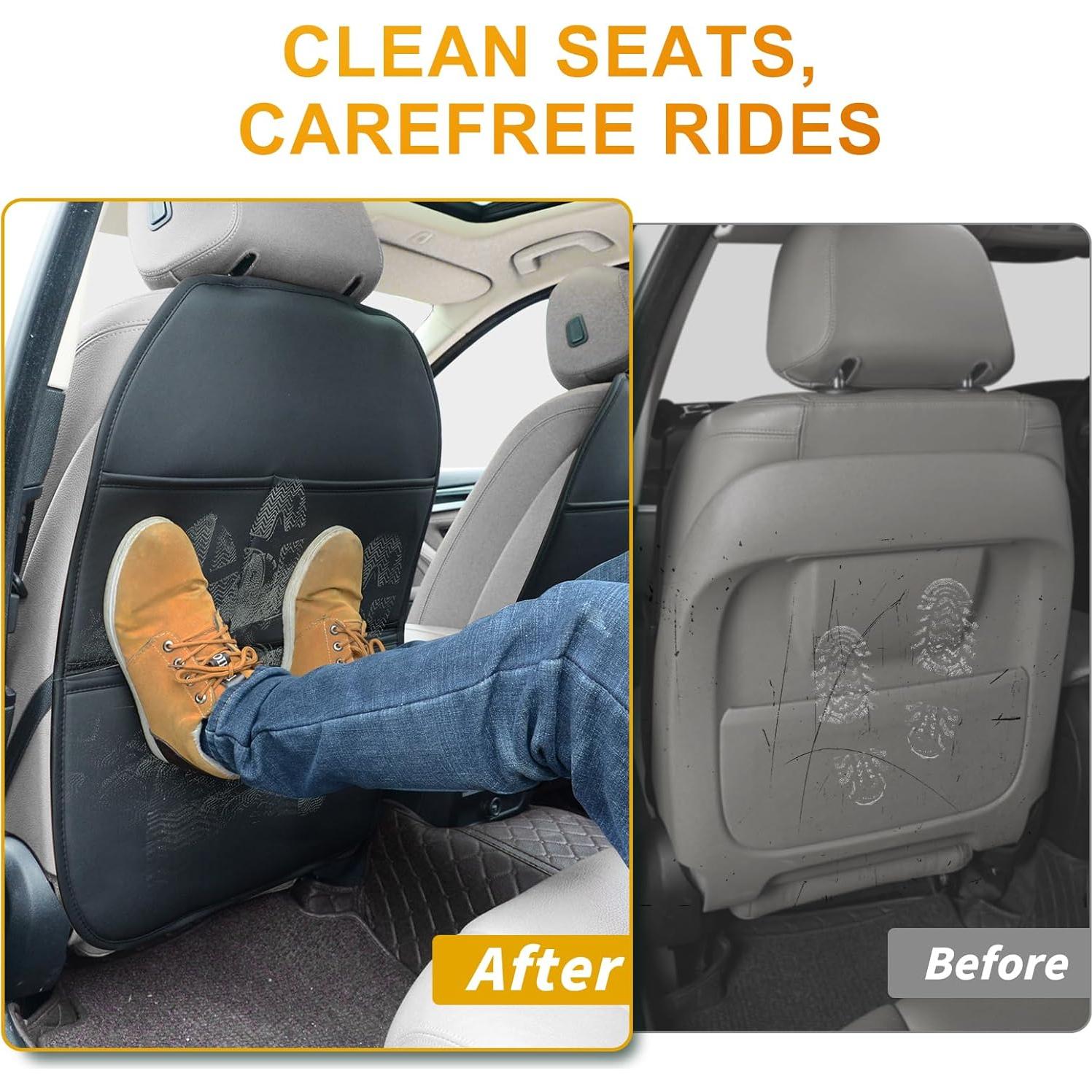 Protector de Respaldo de Asiento de Coche Sanwom Negro