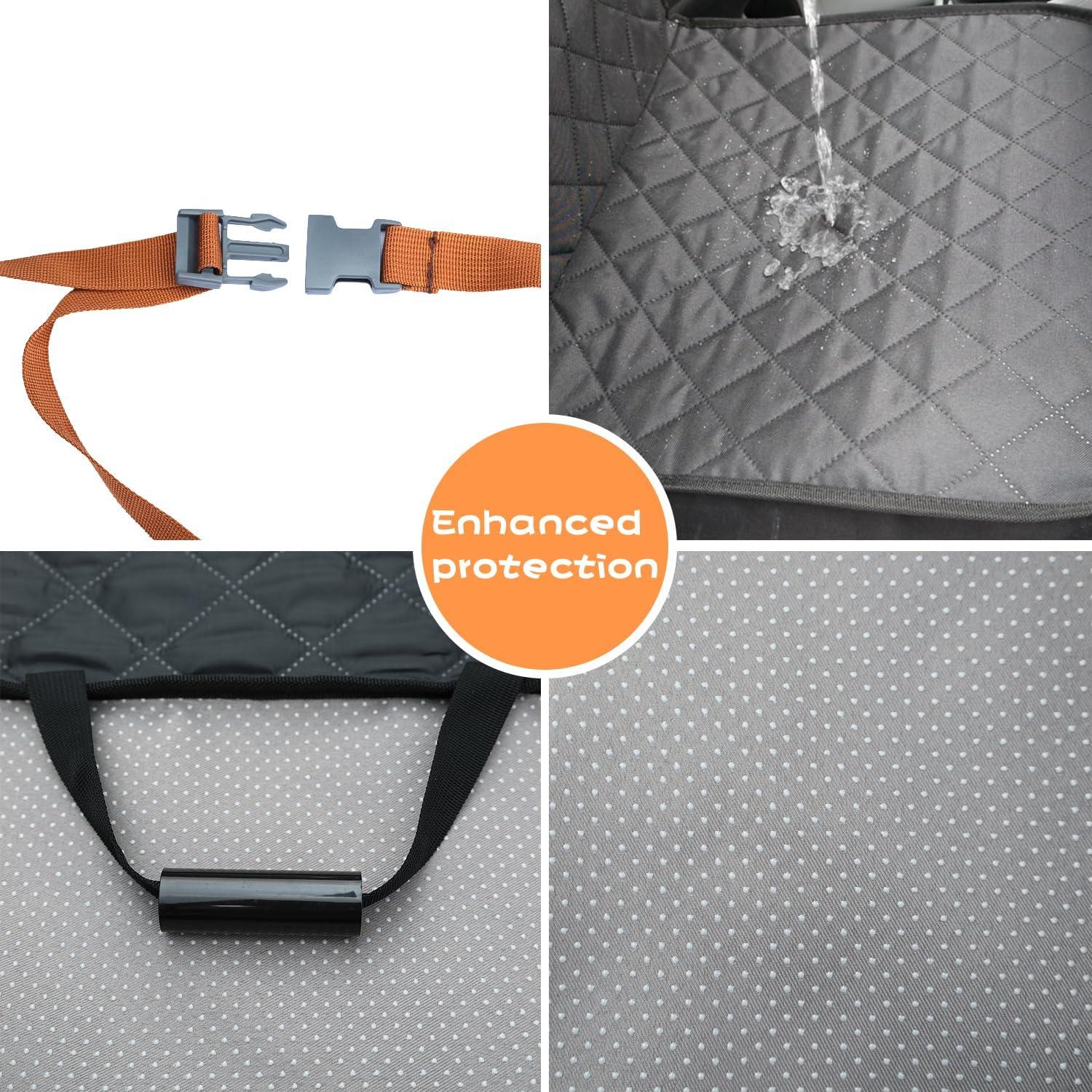 Cubierta de Asiento Frontal para Perros Puptoceed PUPFRT02P - Impermeable y Antideslizante