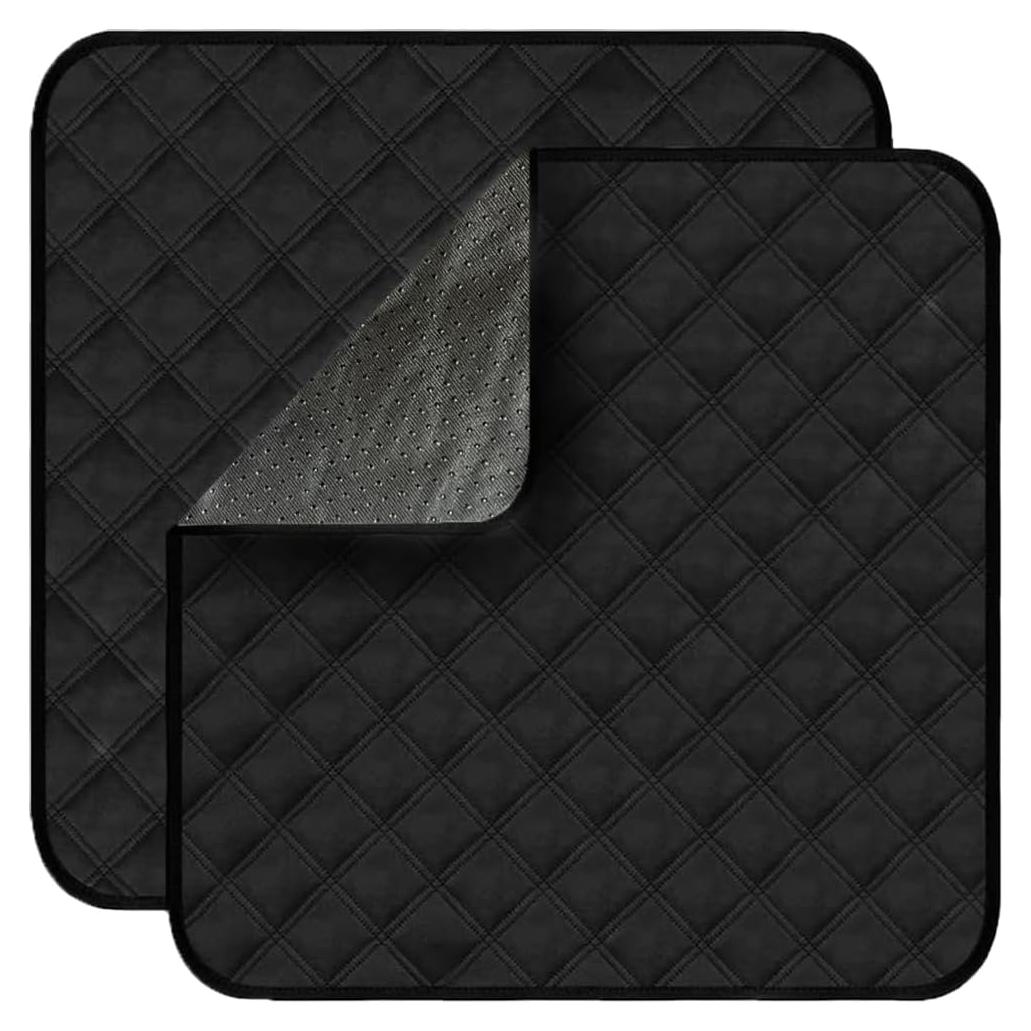 Almohadillas Impermeables Reutilizables GRUENERDE 56x53cm Negro