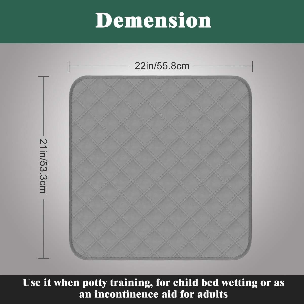 Almohadillas Impermeables Reutilizables GRUENERDE 56x53cm Negro