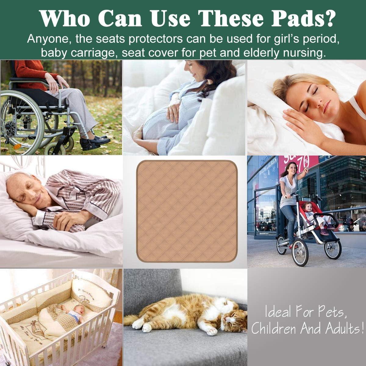 Almohadillas Impermeables Reutilizables GRUENERDE 56x53cm Negro