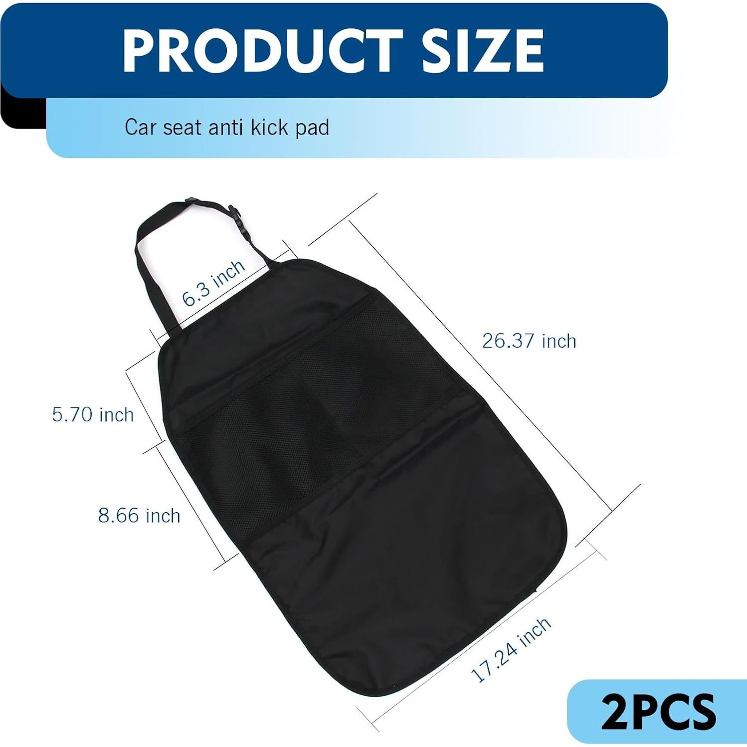 Protector de Asiento Trasero Ferianl 67x43cm Impermeable 2PCS