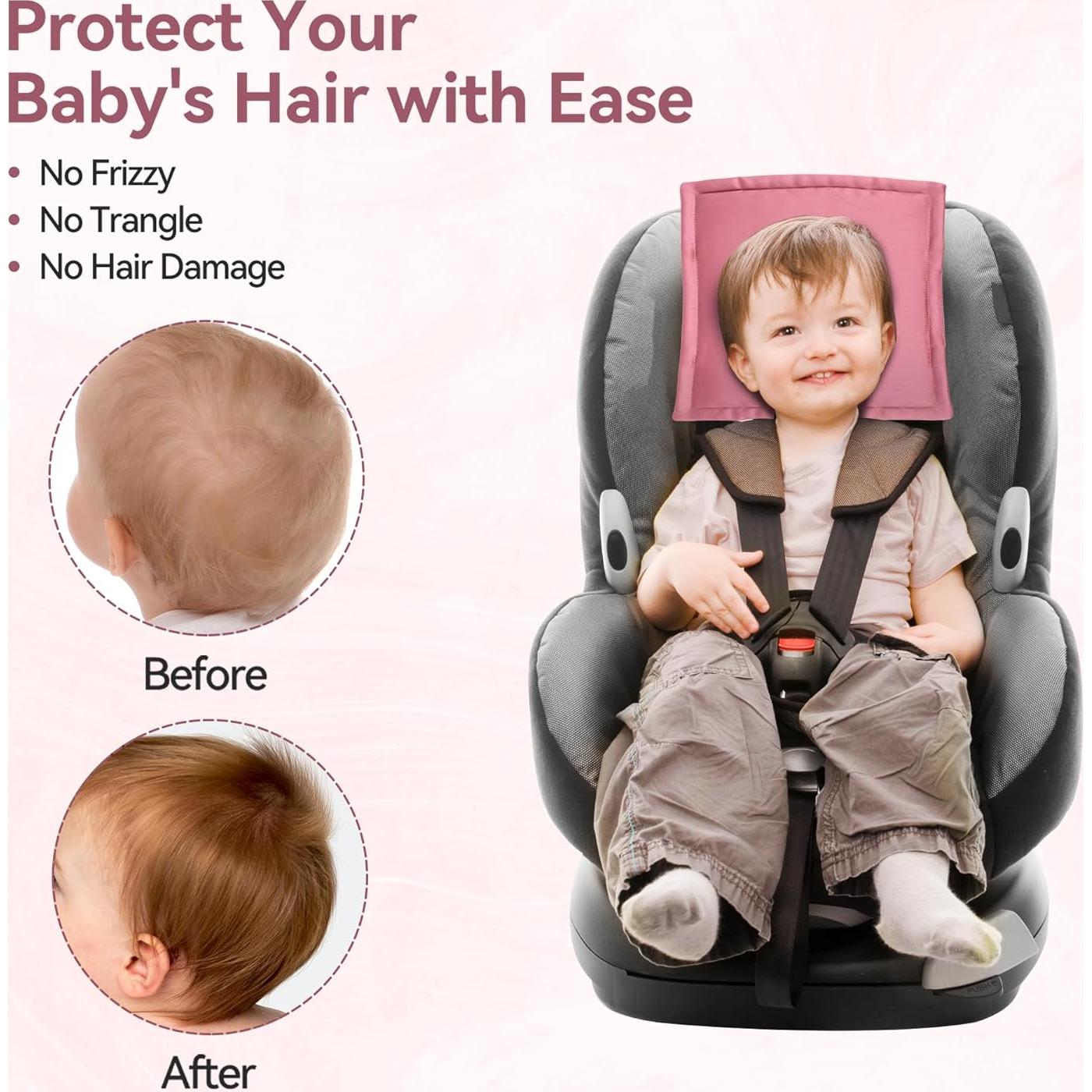 Funda de Reposacabezas de Satén Rosa Sprouterie 2 Piezas Bebé