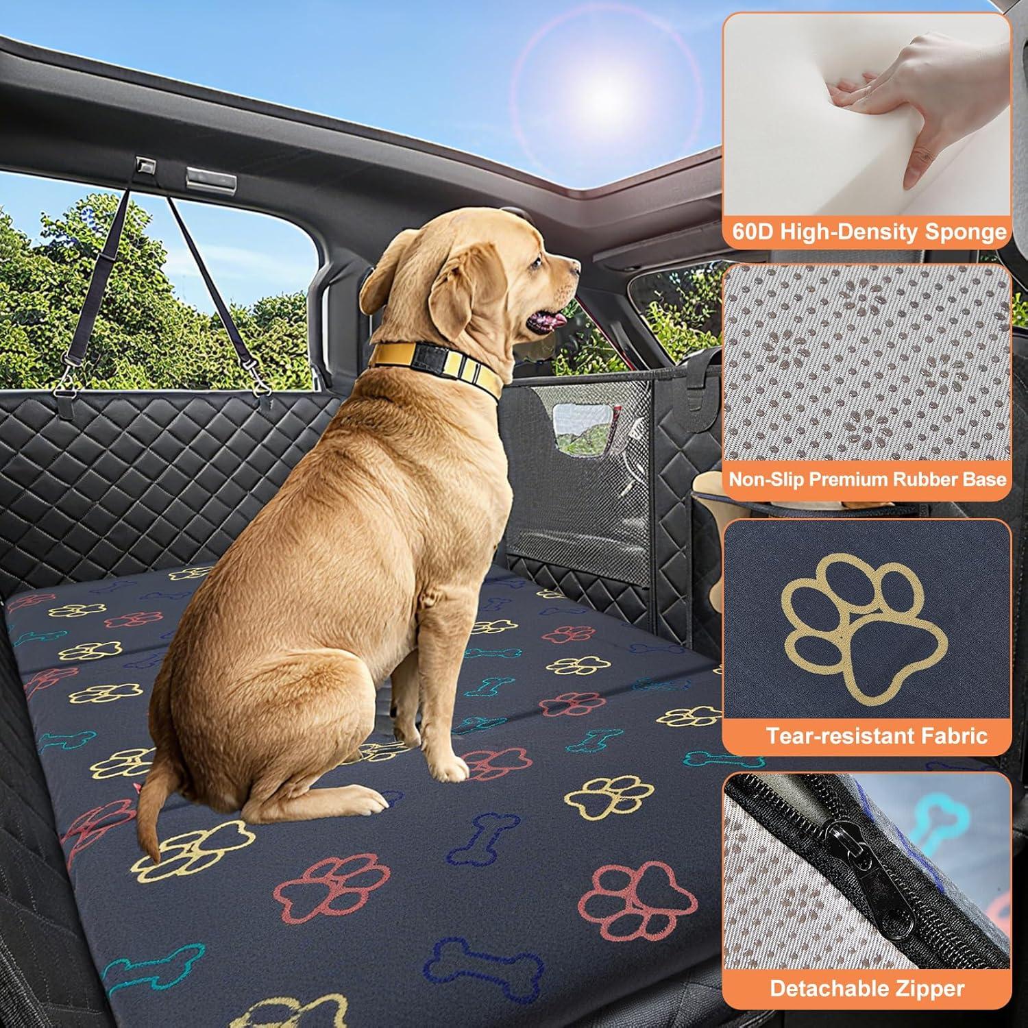 Protector de Asiento para Perros Pawvitality Gris 129.5x59.7cm