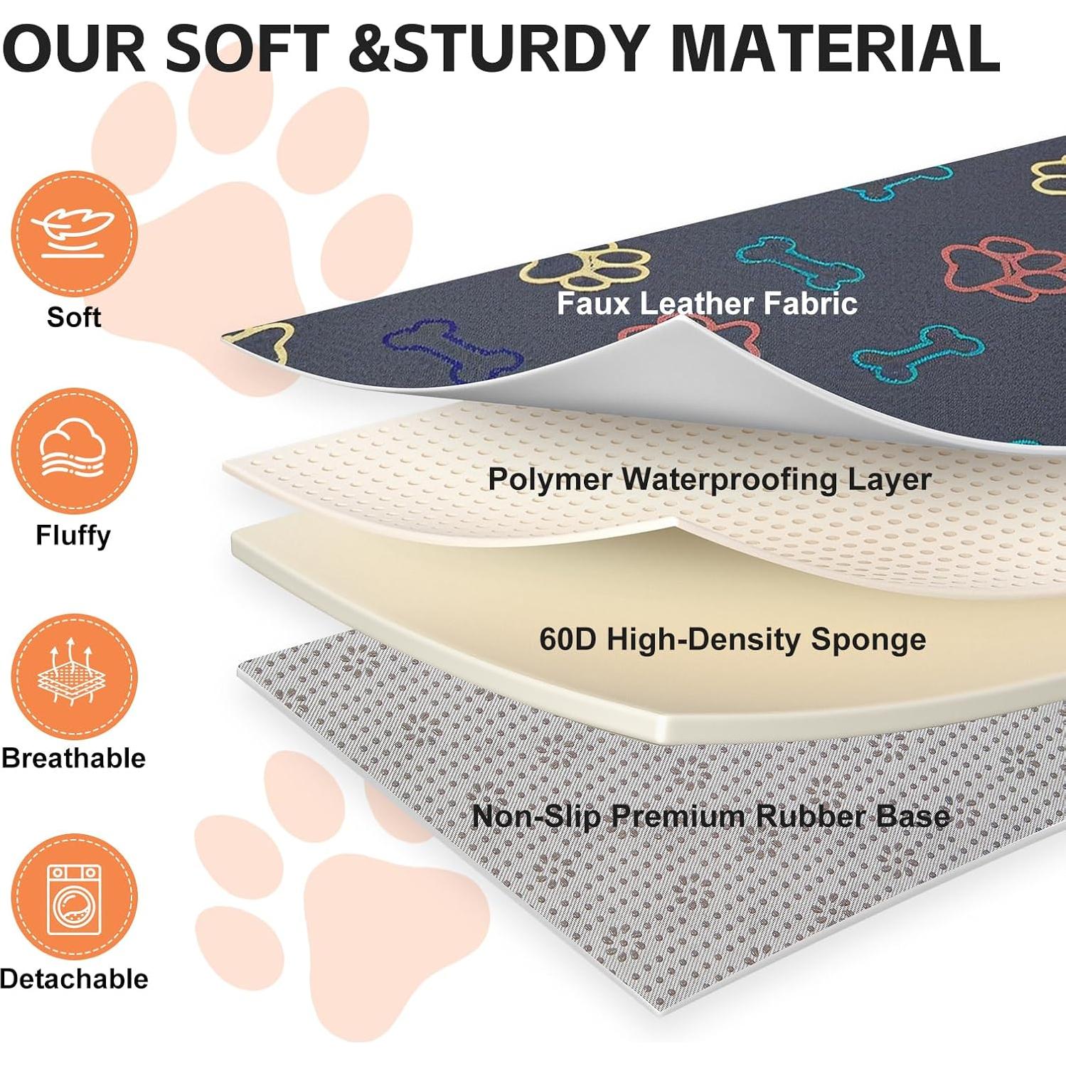 Protector de Asiento para Perros Pawvitality Gris 129.5x59.7cm