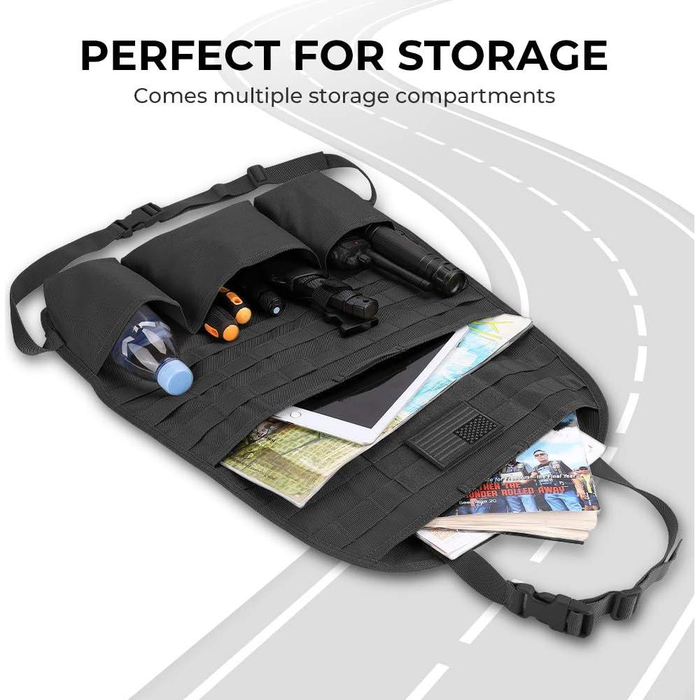 Organizador de Respaldo de Asiento JoyTutus Molle Negro 2 Piezas