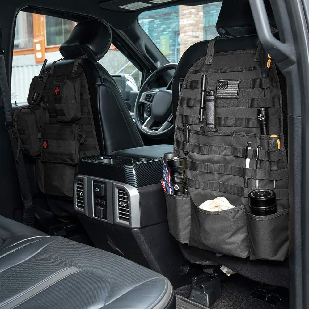 Organizador de Respaldo de Asiento JoyTutus Molle Negro 2 Piezas