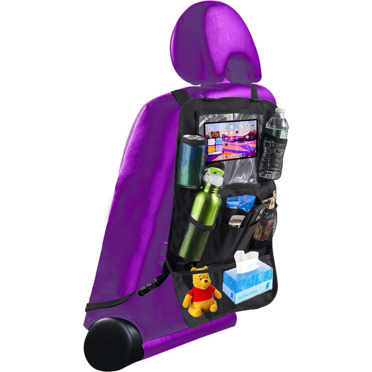 Organizador de Asiento Trasero Trail Maker 7096s Negro 10 Bolsillos