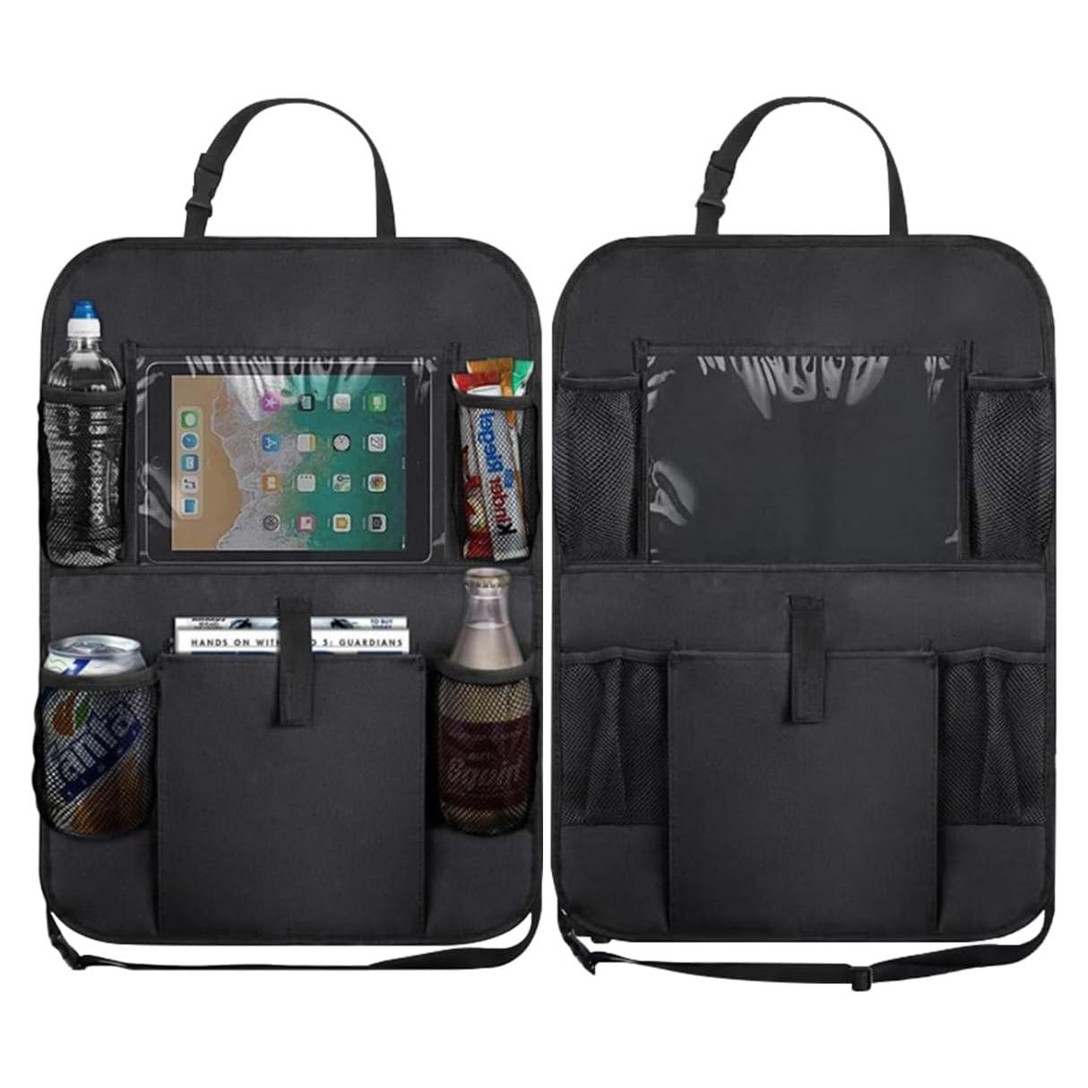 Organizador de Asiento Trasero de Coche GAOLAOSY Negro 61.5x40.9cm