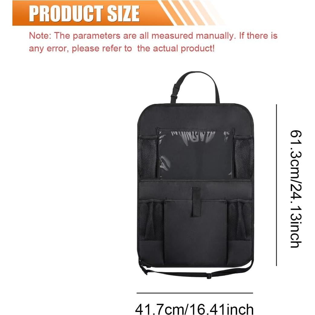 Organizador de Asiento Trasero de Coche GAOLAOSY Negro 61.5x40.9cm