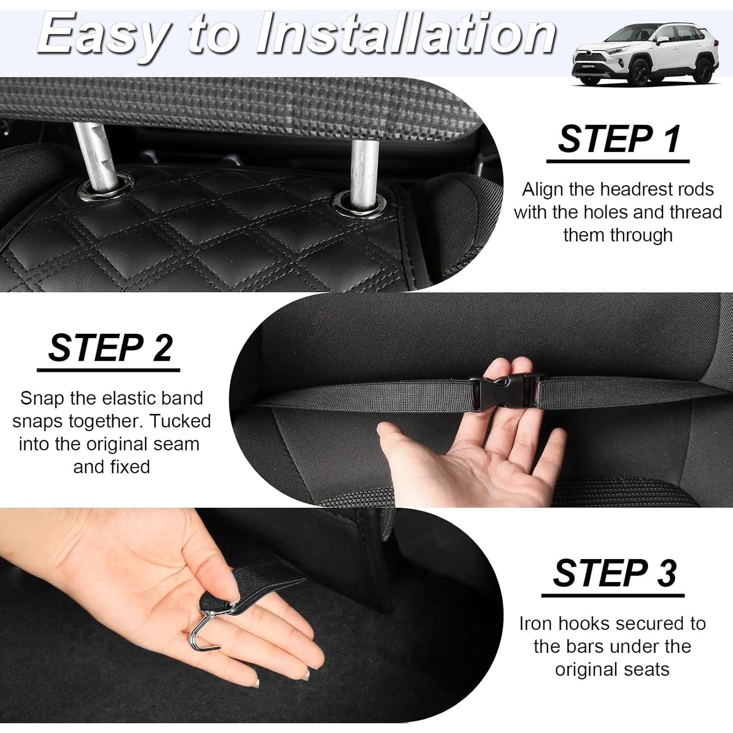 Protector de Asiento Trasero CZCGYDY para Toyota RAV4 2019-2025