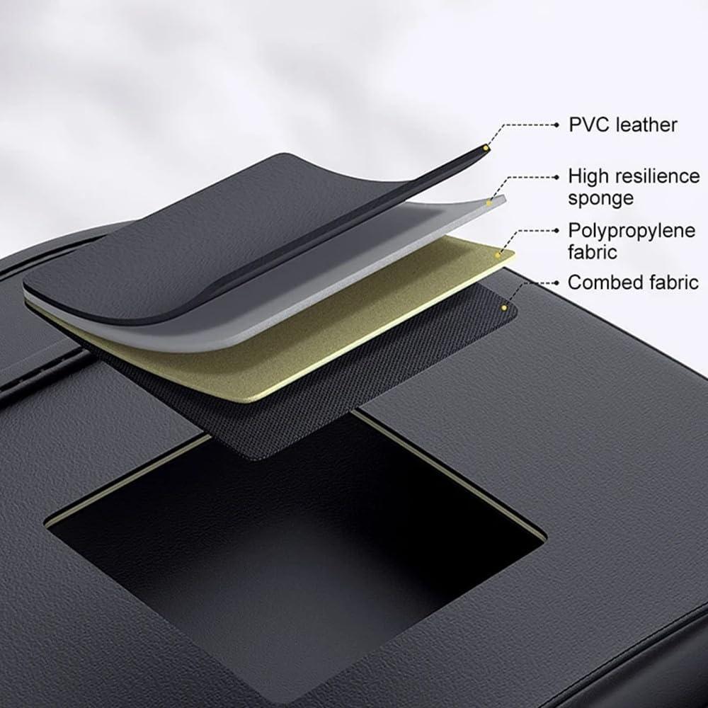 Organizador de respaldo de asiento de coche de cuero PU - 2 unidades