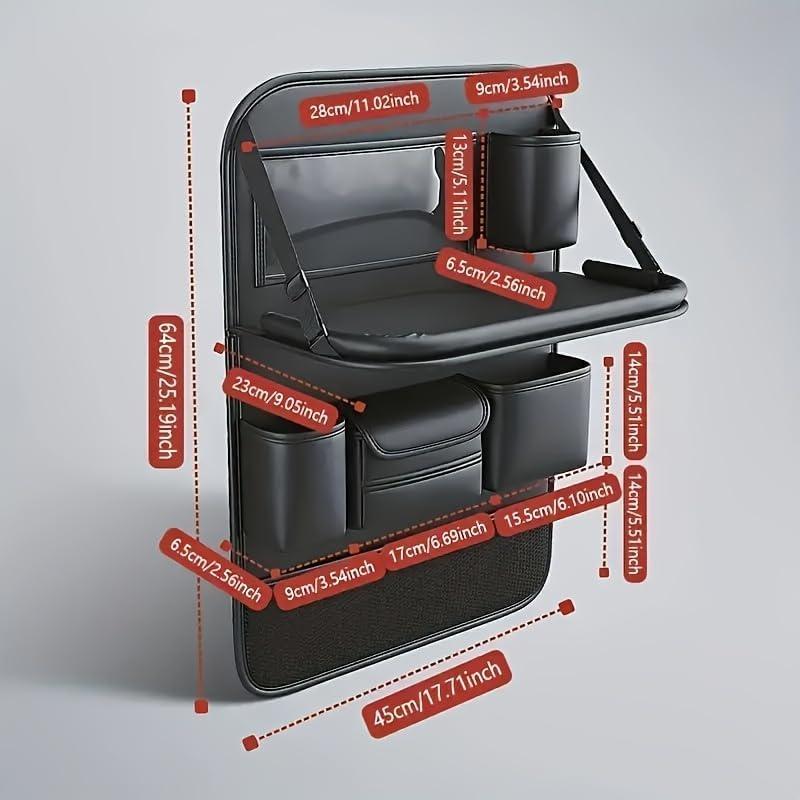 Organizador de Asiento Trasero Mautopily con Bandeja Plegable