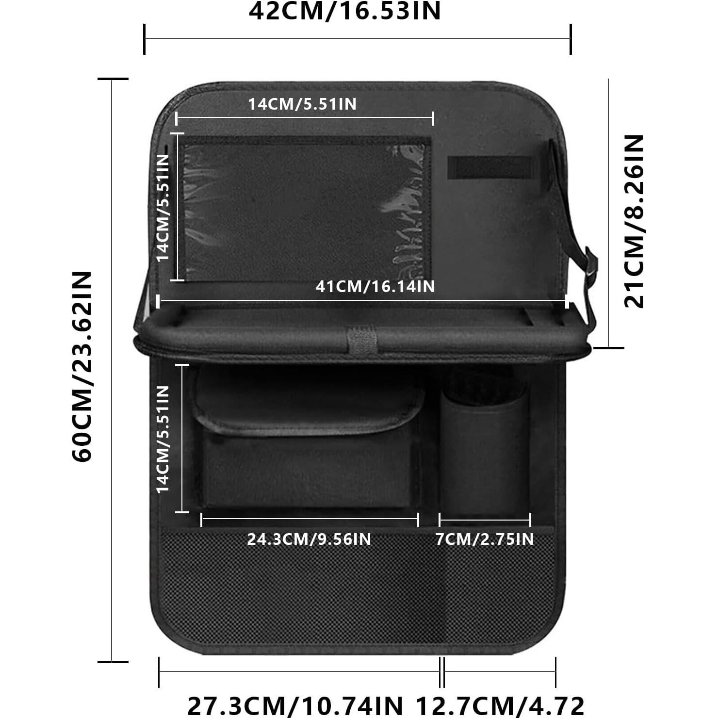 Organizador de Asiento Trasero D LIAN DONG con Bandeja Plegable