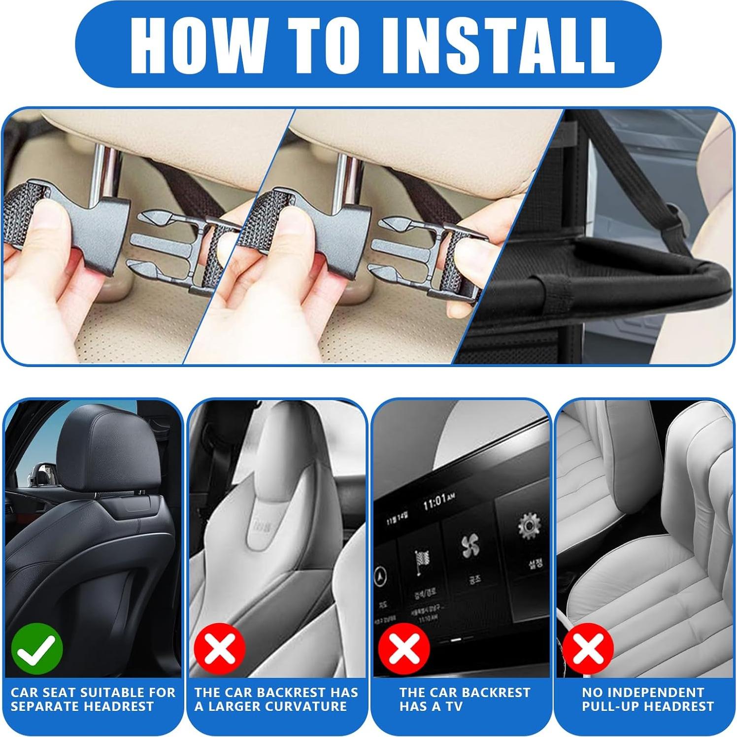 Organizador de Asiento Trasero D LIAN DONG con Bandeja Plegable