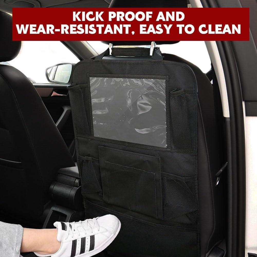 Organizador de Asiento Trasero de Coche Rebvugr 2PCS Negro