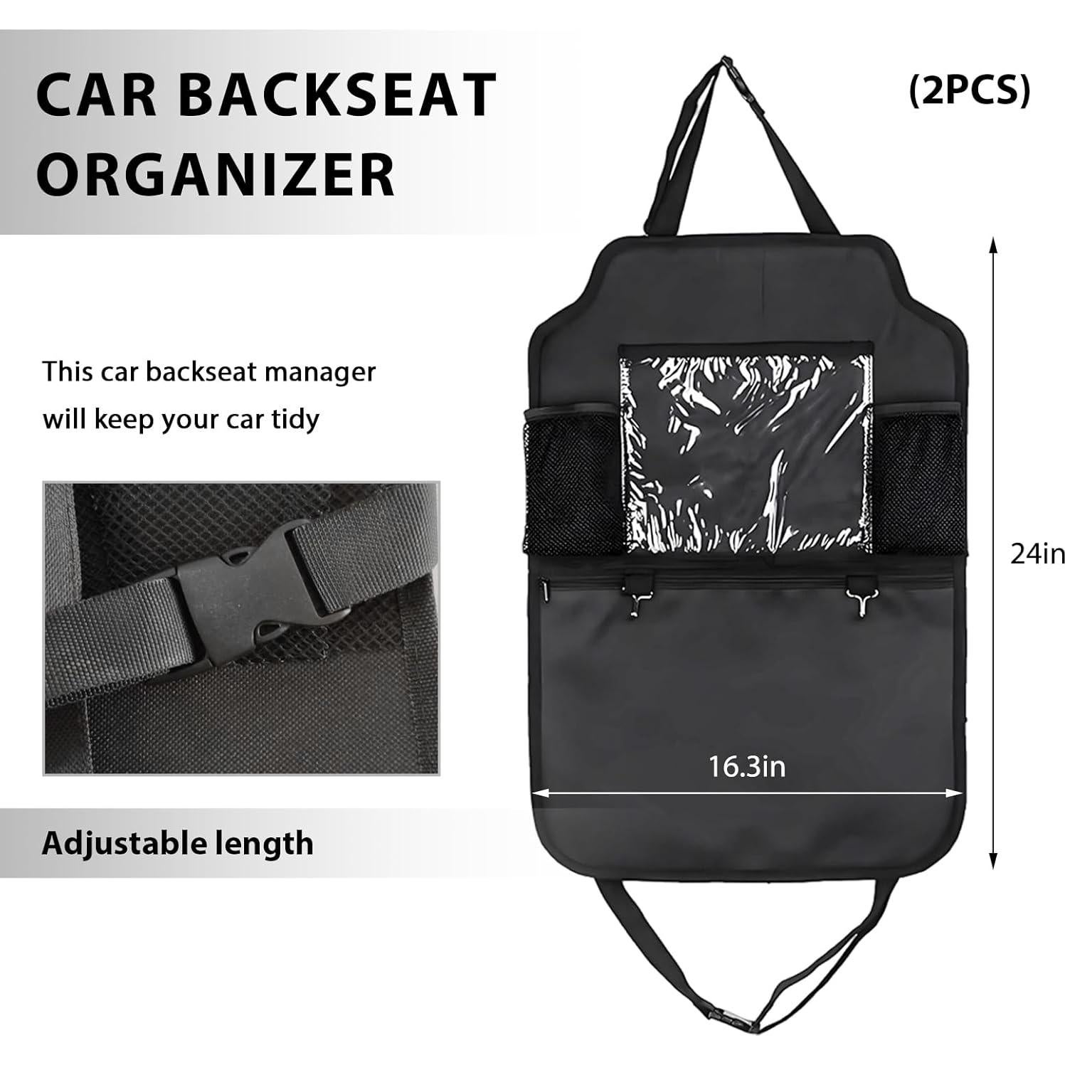 Organizador de Asiento Trasero ZNDAW 2PCS Impermeable 61x41cm