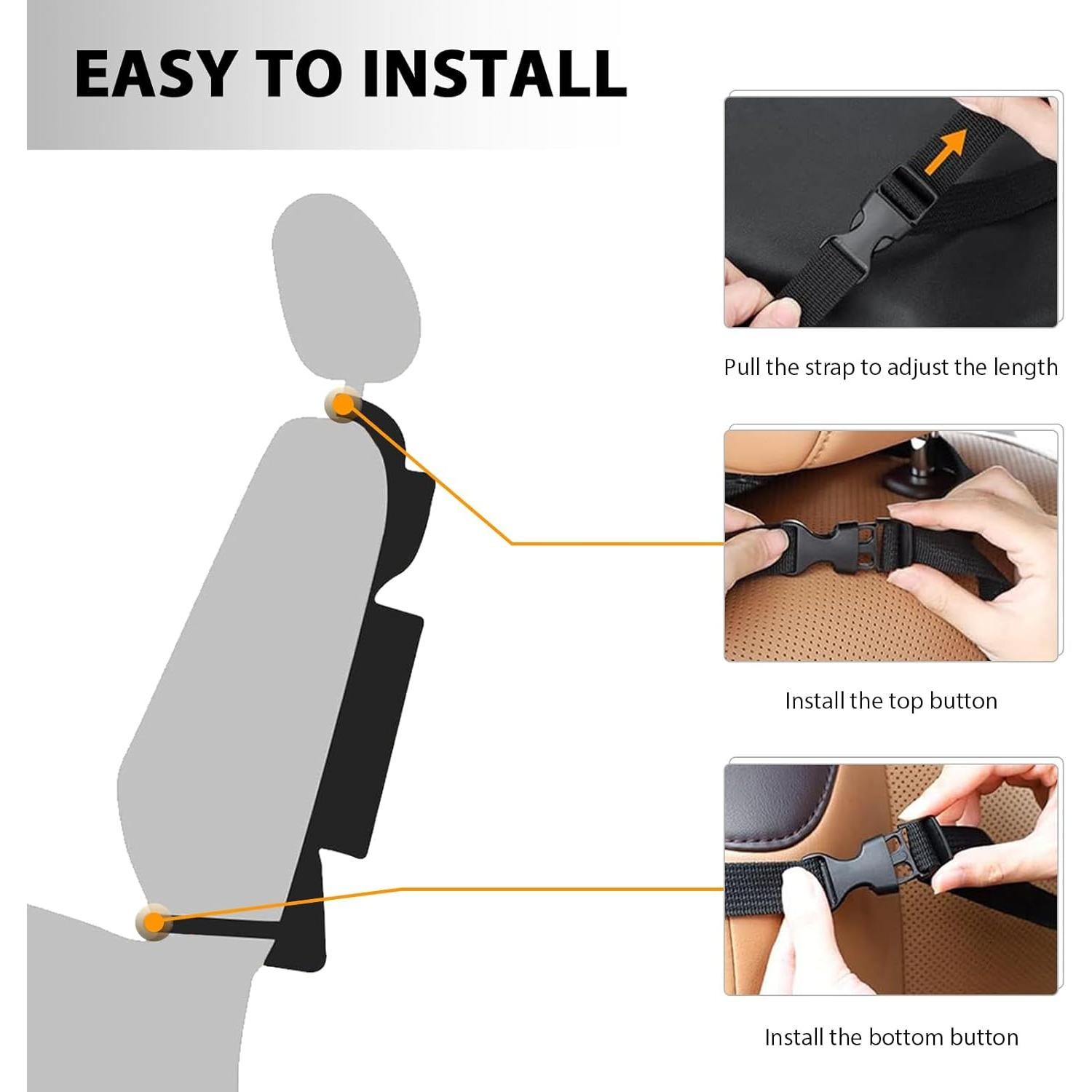 Organizador de Asiento Trasero ZNDAW 2PCS Impermeable 61x41cm