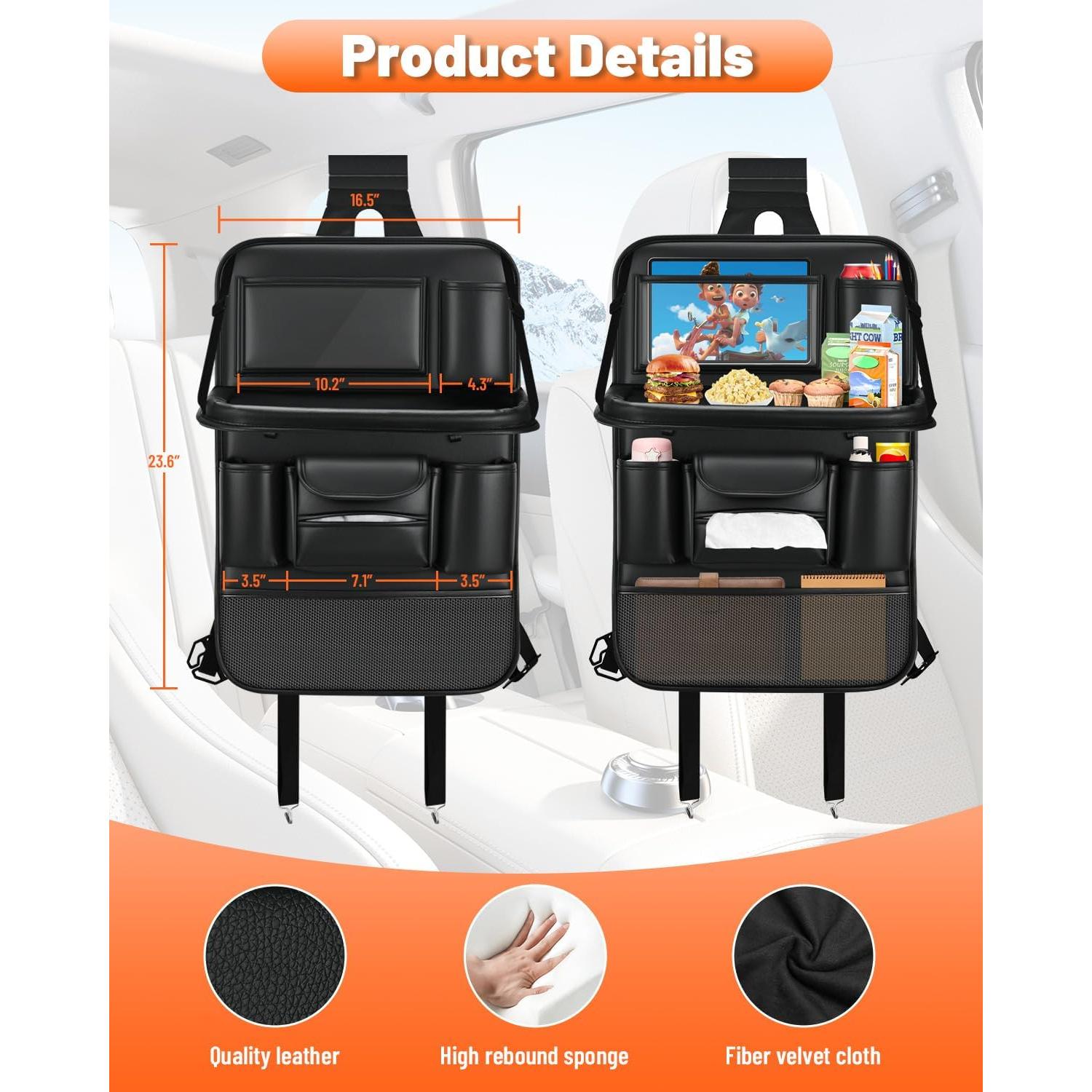 Organizador de Asiento Trasero de Coche Sino Salected, 8 Bolsillos