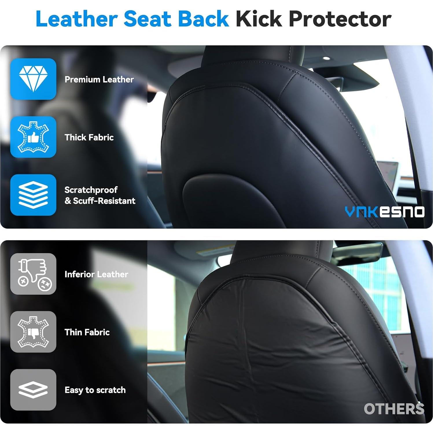 Protector de respaldo de asiento Vnkesno para Tesla Model Y/3 - Set de 2