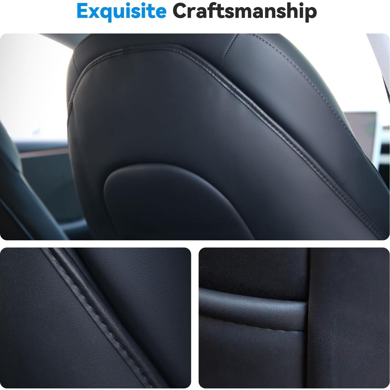 Protector de respaldo de asiento Vnkesno para Tesla Model Y/3 - Set de 2