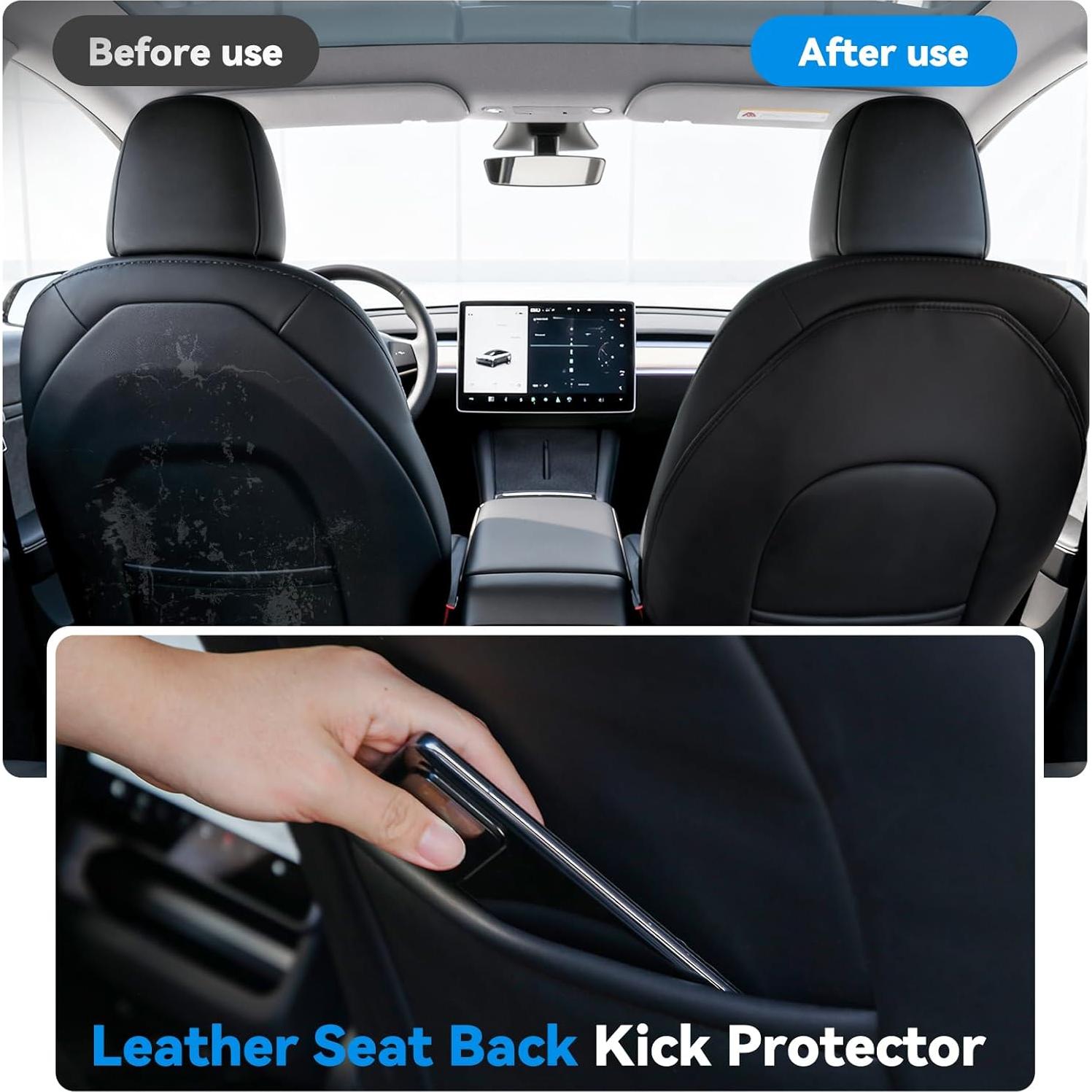 Protector de respaldo de asiento Vnkesno para Tesla Model Y/3 - Set de 2