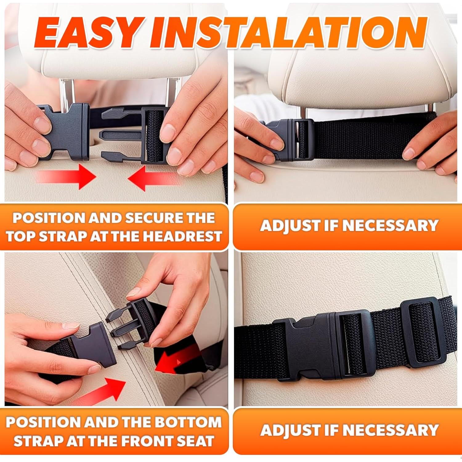 Organizador de Asiento Trasero para Auto SVICHOCHKA - 2 Pcs, 59.4x40.6 cm, 9 Bolsillos