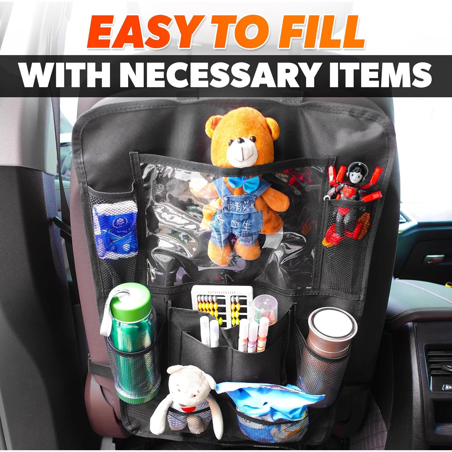 Organizador de Asiento Trasero para Auto SVICHOCHKA - 2 Pcs, 59.4x40.6 cm, 9 Bolsillos