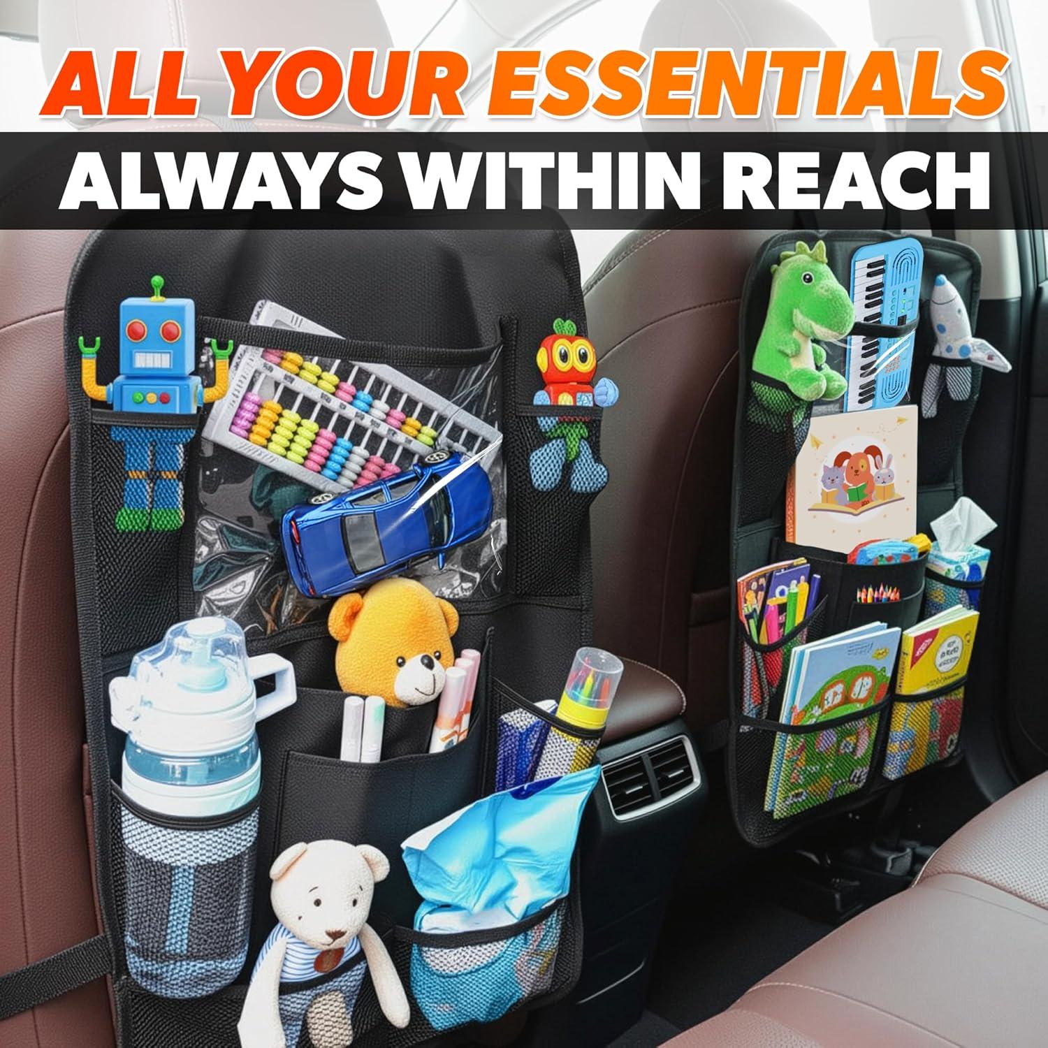 Organizador de Asiento Trasero para Auto SVICHOCHKA - 2 Pcs, 59.4x40.6 cm, 9 Bolsillos