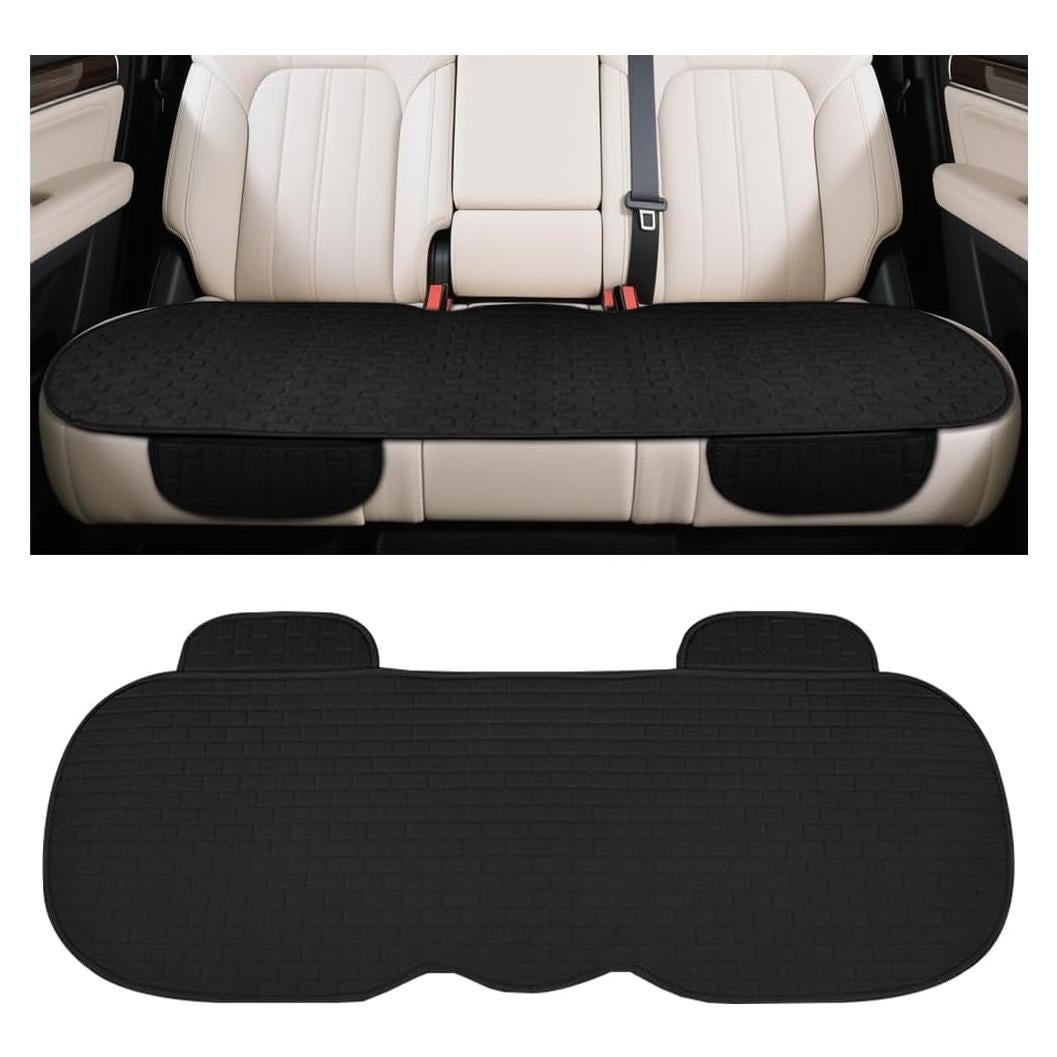 Funda de Asiento Trasero de Coche Osilly Negra Ajuste Universal