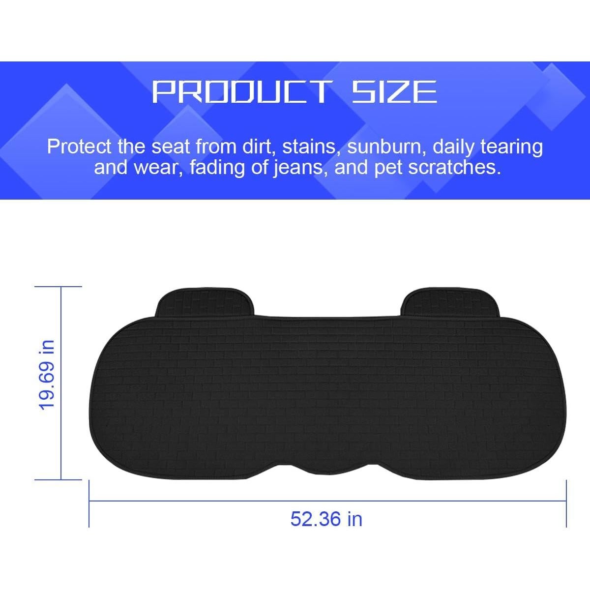 Funda de Asiento Trasero de Coche Osilly Negra Ajuste Universal