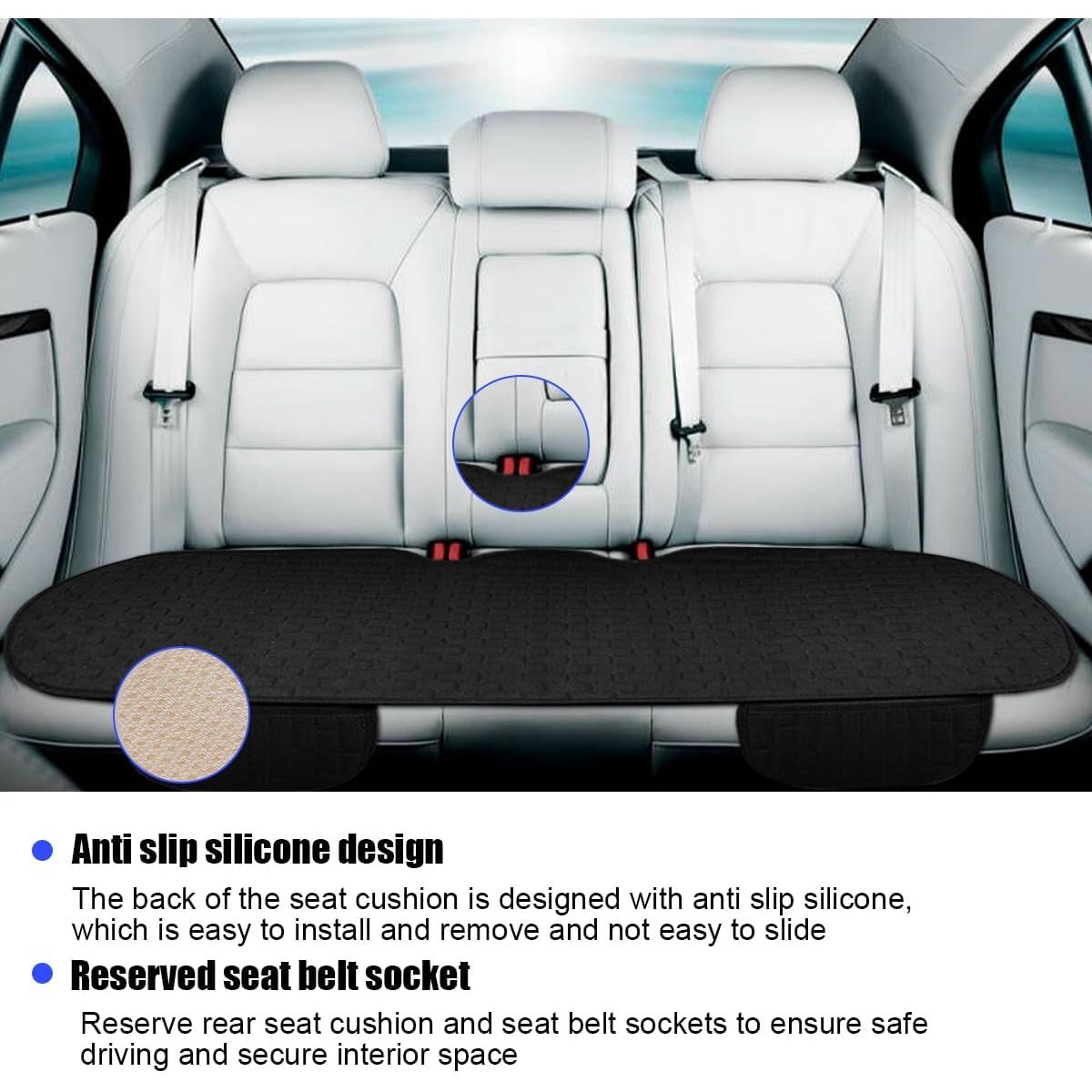 Funda de Asiento Trasero de Coche Osilly Negra Ajuste Universal