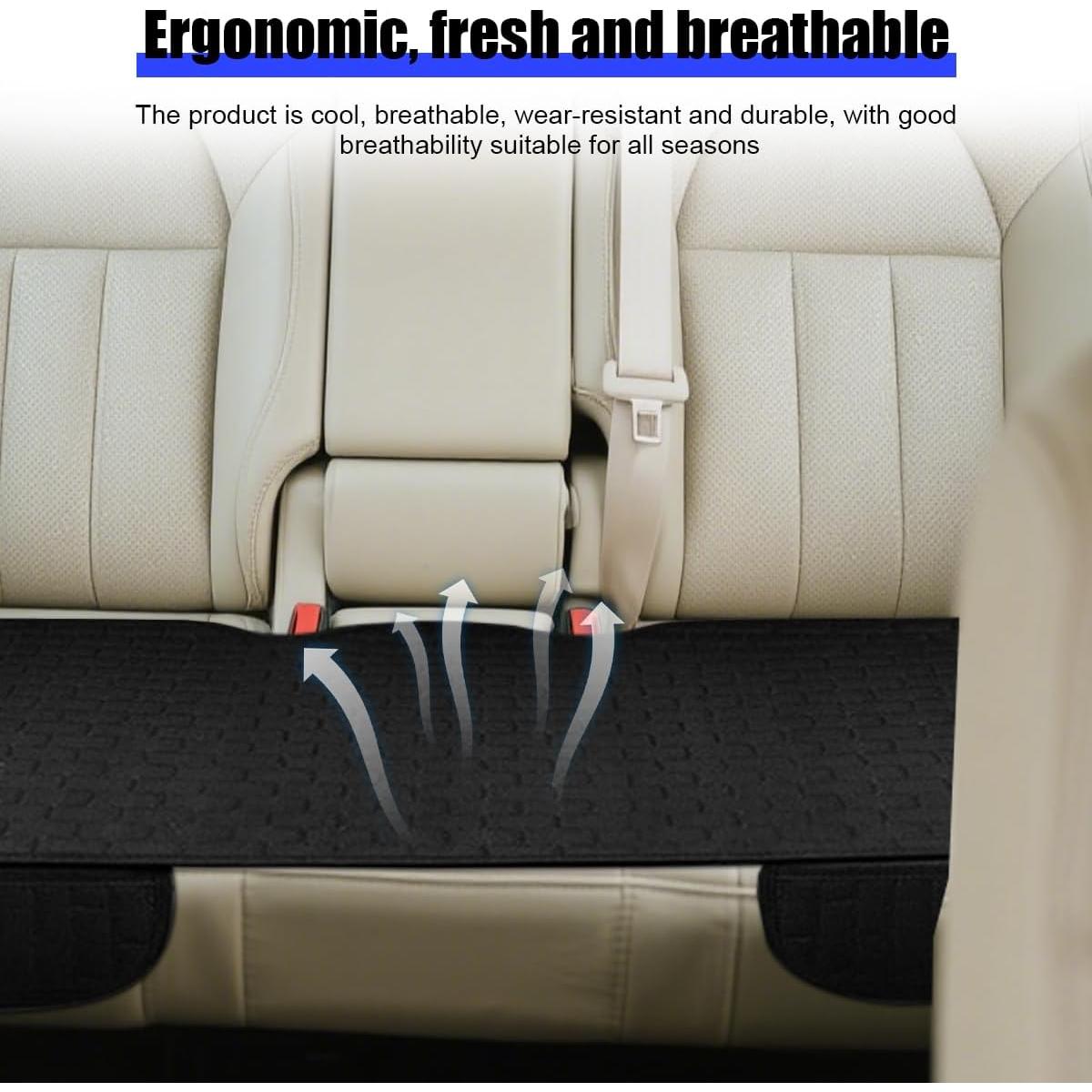 Funda de Asiento Trasero de Coche Osilly Negra Ajuste Universal