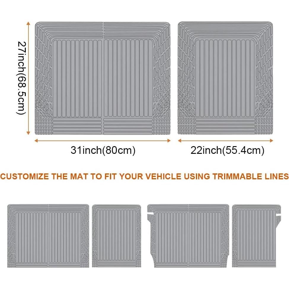 Alfombrilla de Vehículo TripleAliners Ajuste Universal 68.5x55.9cm