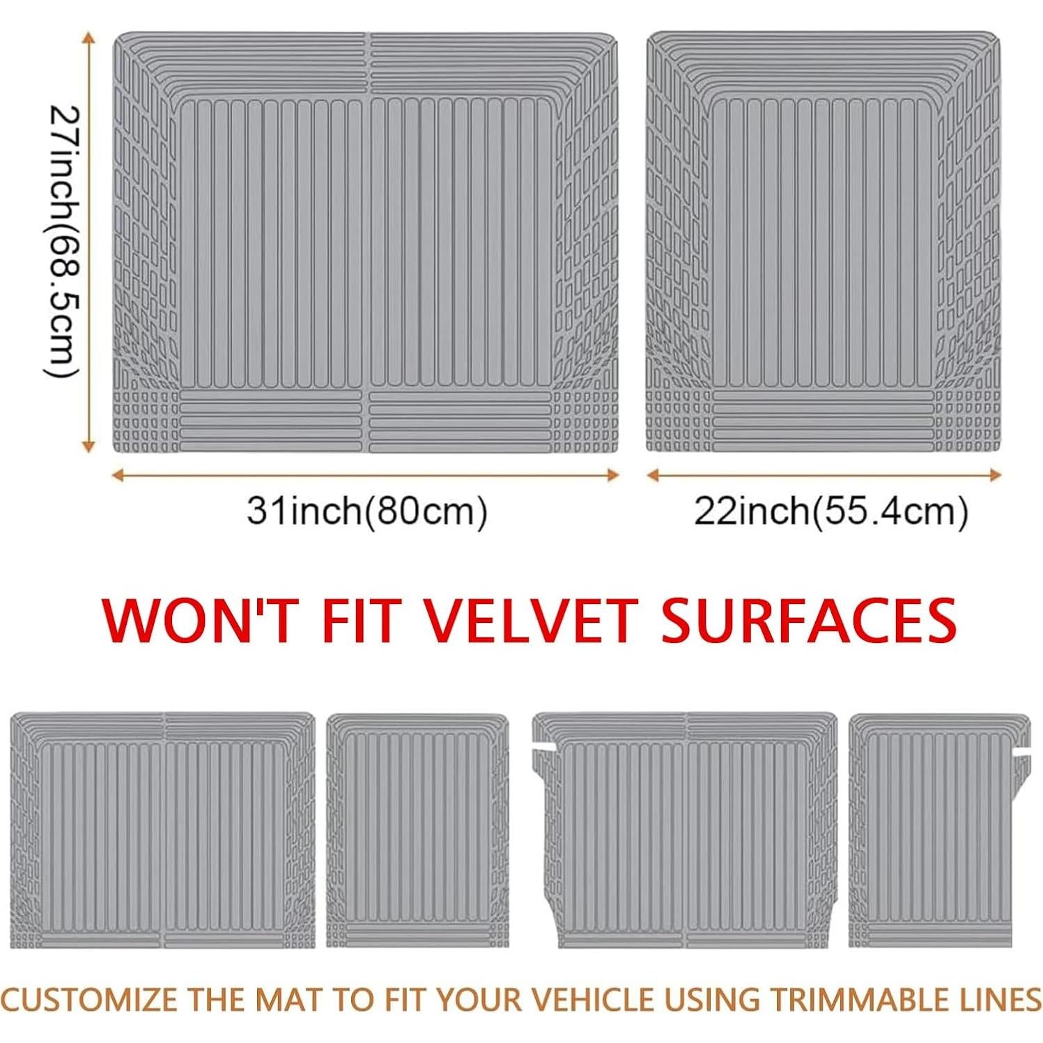 Alfombrilla de Vehículo TripleAliners Ajuste Universal 68.5x55.9cm