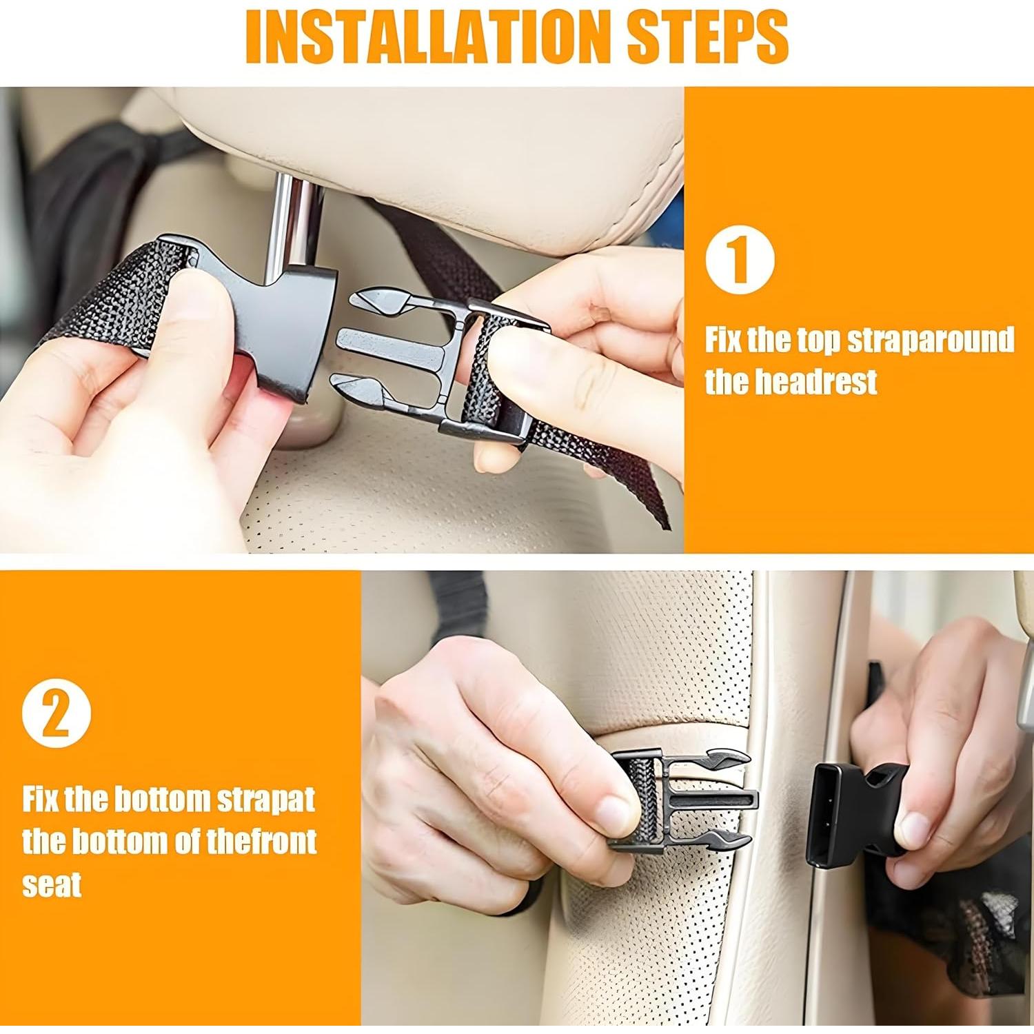 Organizador de Asiento de Coche Myourparts Negro 8 Bolsillos