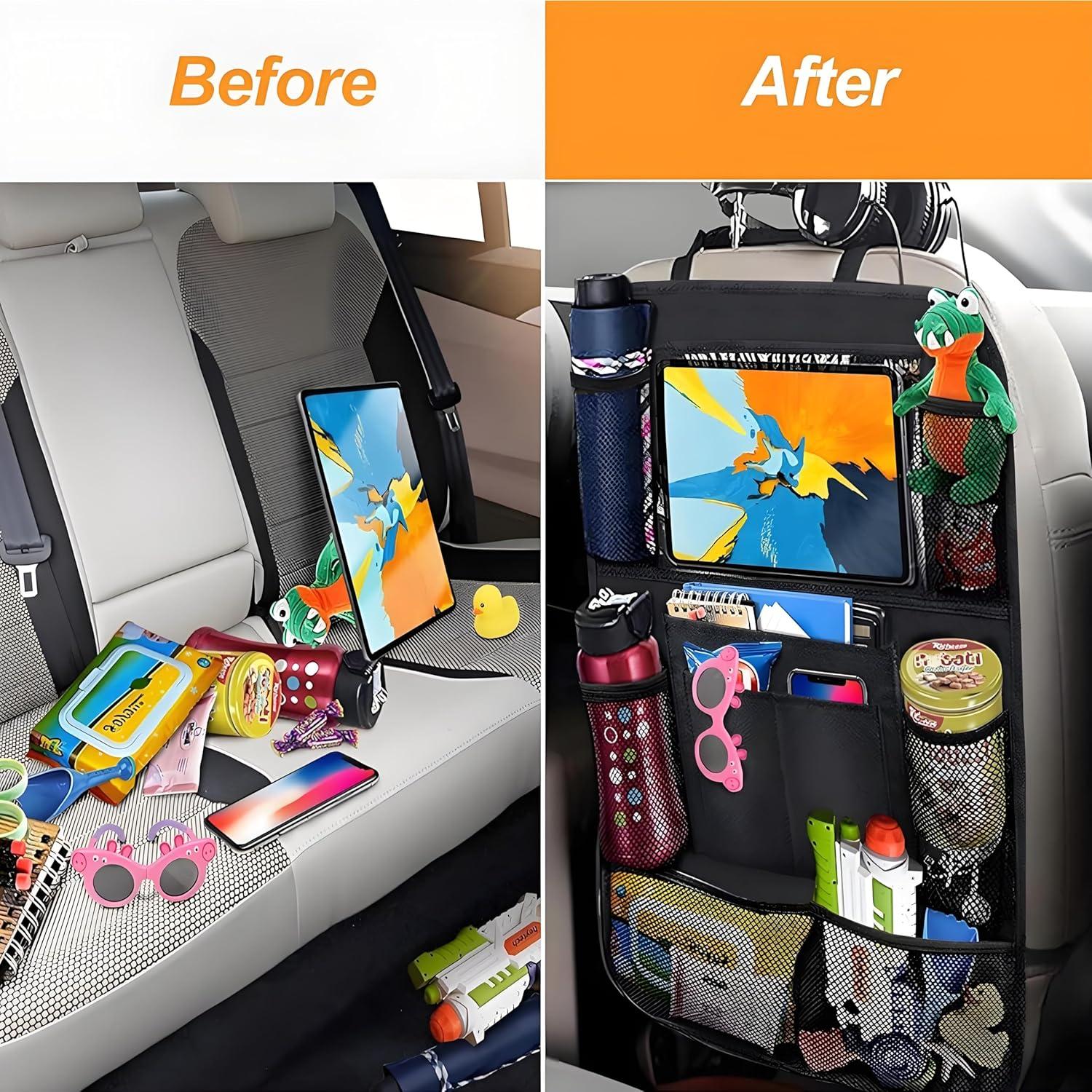 Organizador de Asiento de Coche Myourparts Negro 8 Bolsillos