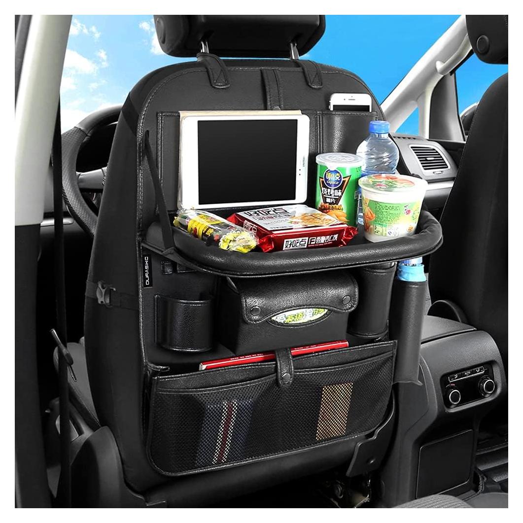 Organizador de Asiento Trasero de Coche DURASIKO con Bandeja Plegable