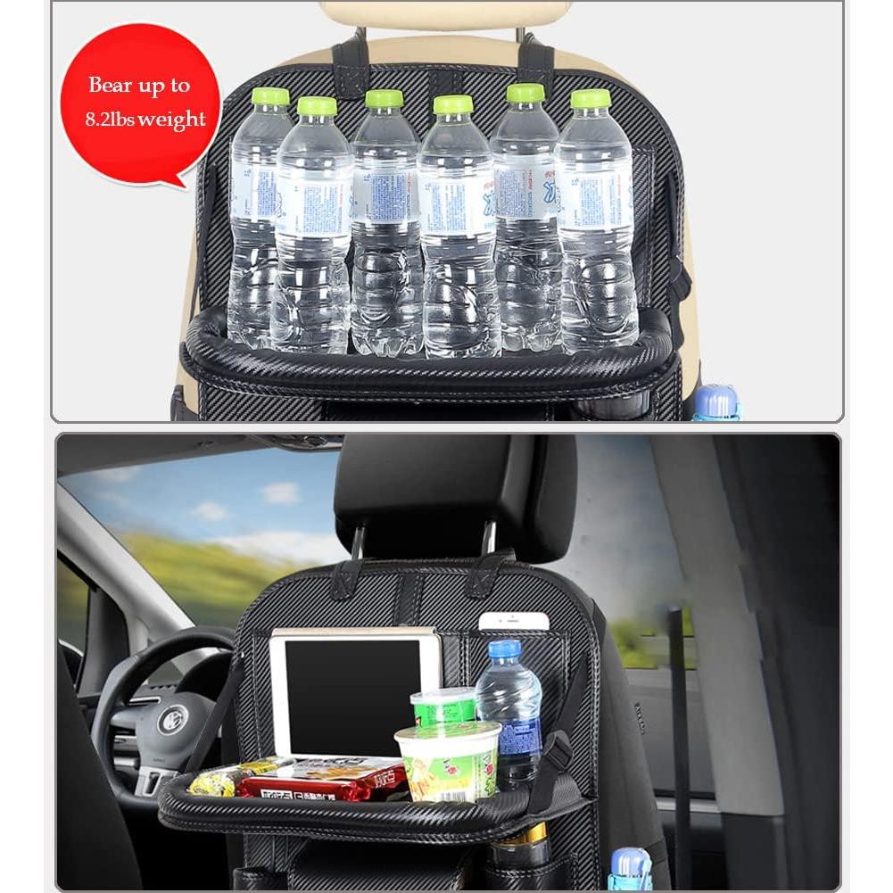 Organizador de Asiento Trasero de Coche DURASIKO con Bandeja Plegable