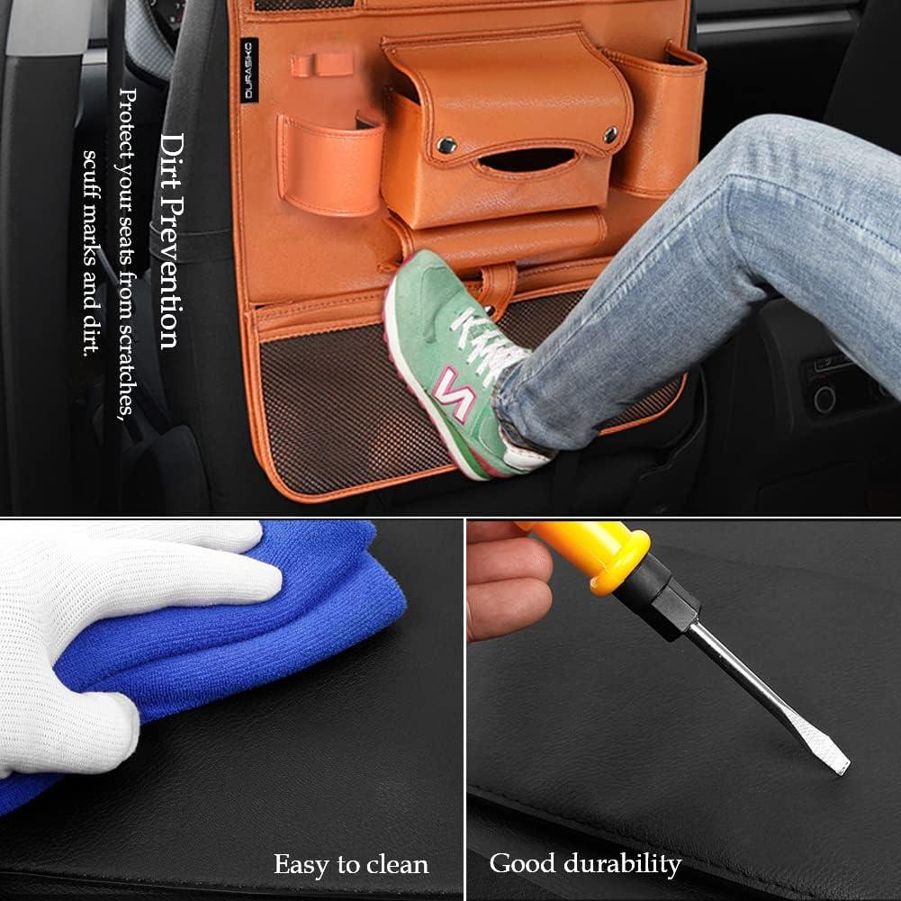 Organizador de Asiento Trasero de Coche DURASIKO con Bandeja Plegable