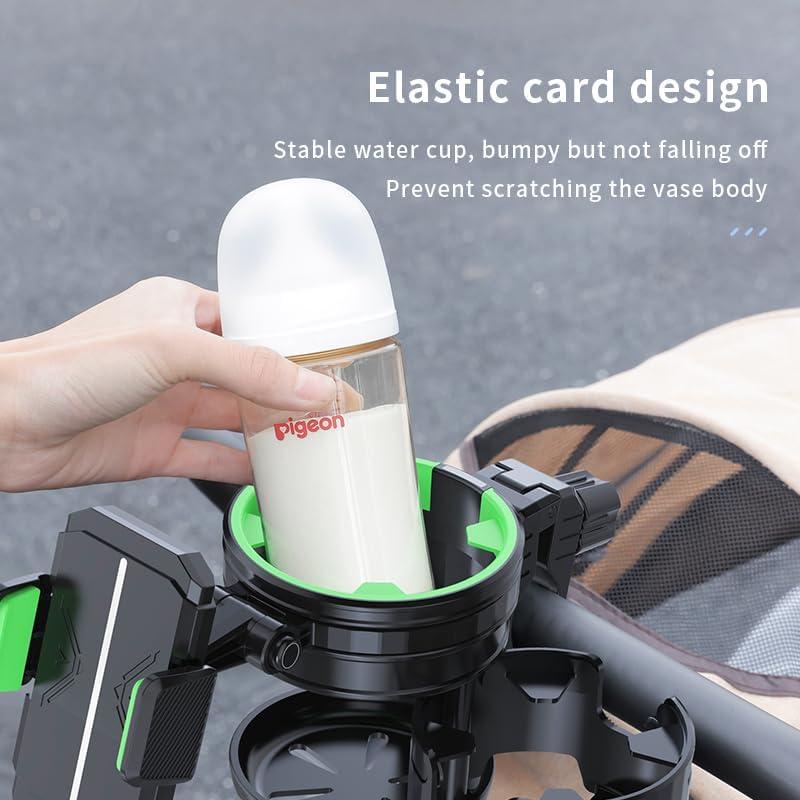 Soporte 3 en 1 para Taza y Teléfono HoneTeek - Negro