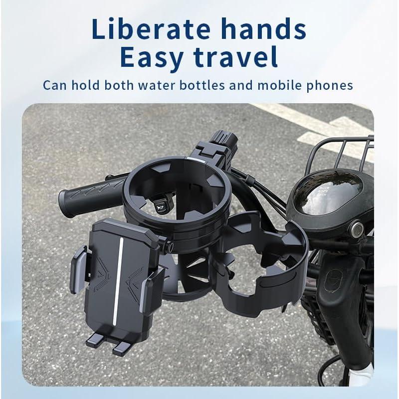 Soporte 3 en 1 para Taza y Teléfono HoneTeek - Negro