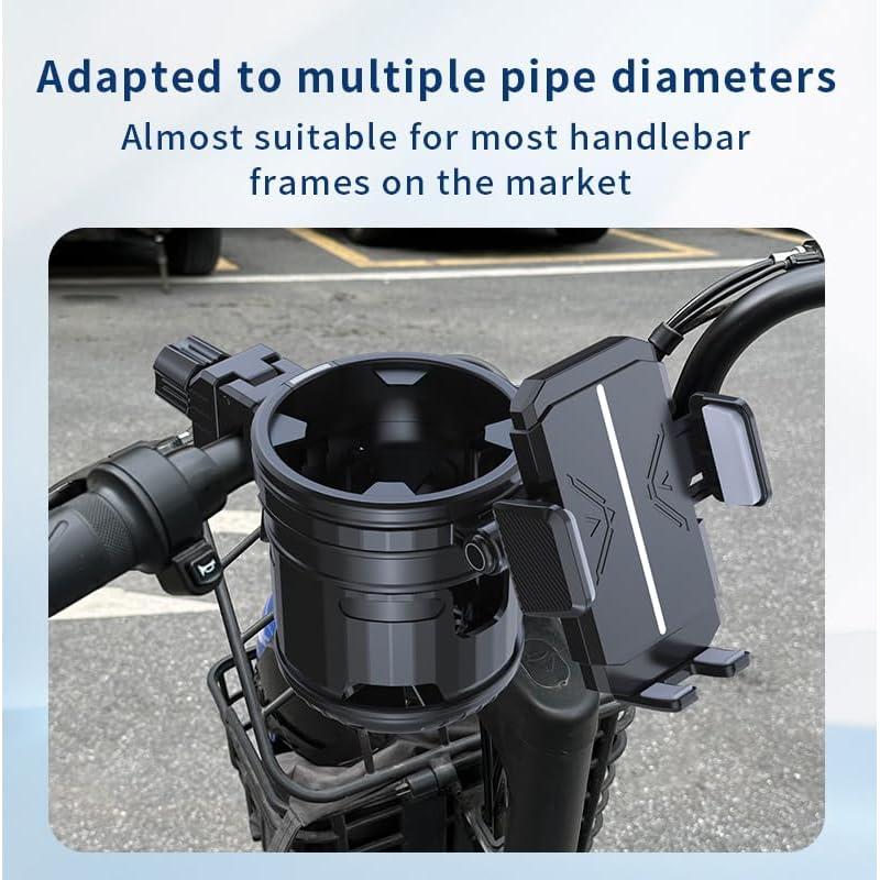 Soporte 3 en 1 para Taza y Teléfono HoneTeek - Negro