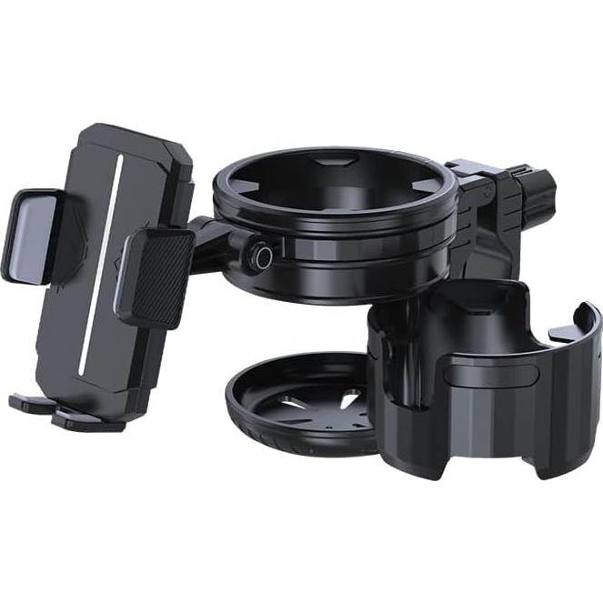 Soporte 3 en 1 para Taza y Teléfono HoneTeek - Negro