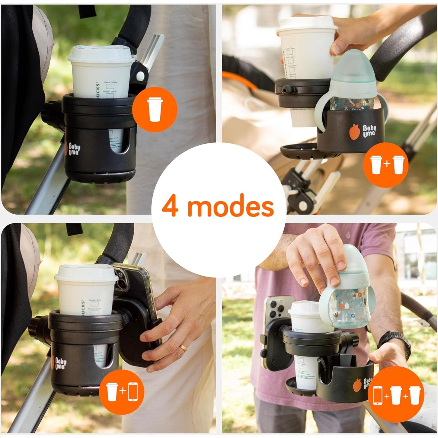 Soporte 3 en 1 para Taza y Teléfono Baby Uma - Universal